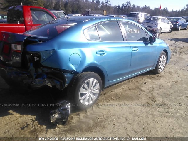 4S3GKAA68H3627864 - 2017 SUBARU IMPREZA BLUE photo 4