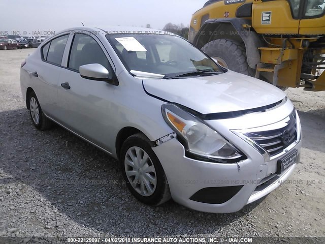 3N1CN7AP2HL802053 - 2017 NISSAN VERSA S/S PLUS/SV/SL SILVER photo 1