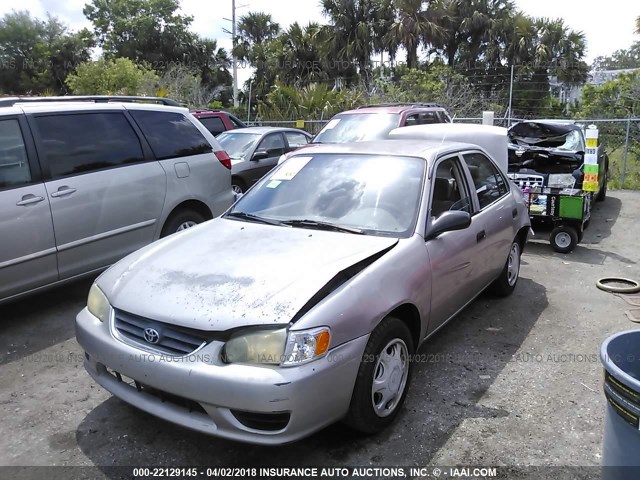 1NXBR12E91Z544810 - 2001 TOYOTA COROLLA CE/LE/S TAN photo 2