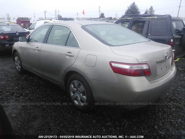 4T1BE46K67U500365 - 2007 TOYOTA CAMRY NEW GENERAT CE/LE/XLE/SE GOLD photo 3