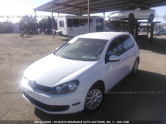 WVWDB7AJ0AW407861 - 2010 VOLKSWAGEN GOLF 白色 照片 2