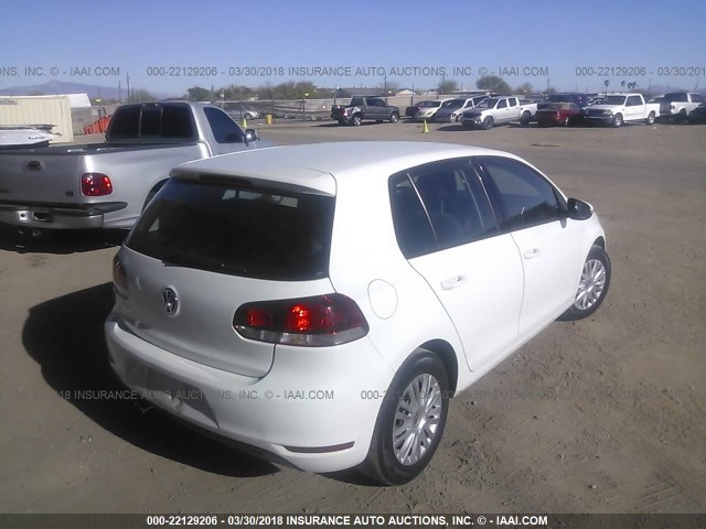 WVWDB7AJ0AW407861 - 2010 VOLKSWAGEN GOLF 白色 照片 4