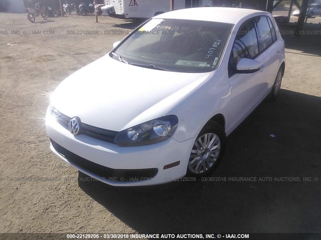 WVWDB7AJ0AW407861 - 2010 VOLKSWAGEN GOLF 白色 照片 6