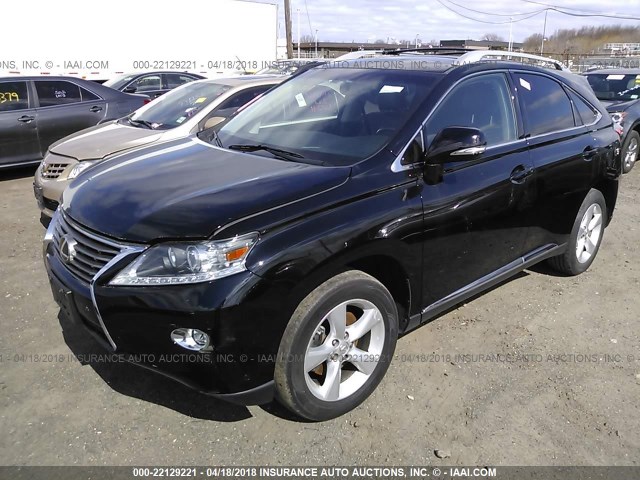 2T2BK1BA4FC330605 - 2015 LEXUS RX 350/BASE/F SPORT BLACK photo 2