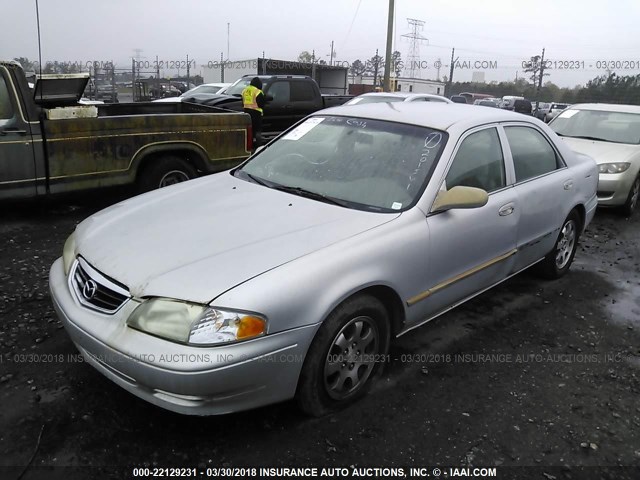 1YVGF22C415201561 - 2001 MAZDA 626 ES/LX SILVER photo 2