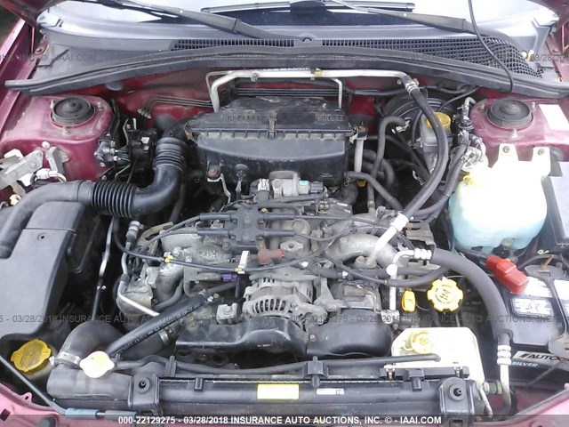 JF1SG65653H757587 - 2003 SUBARU FORESTER 2.5XS წითელი ფოტო 10