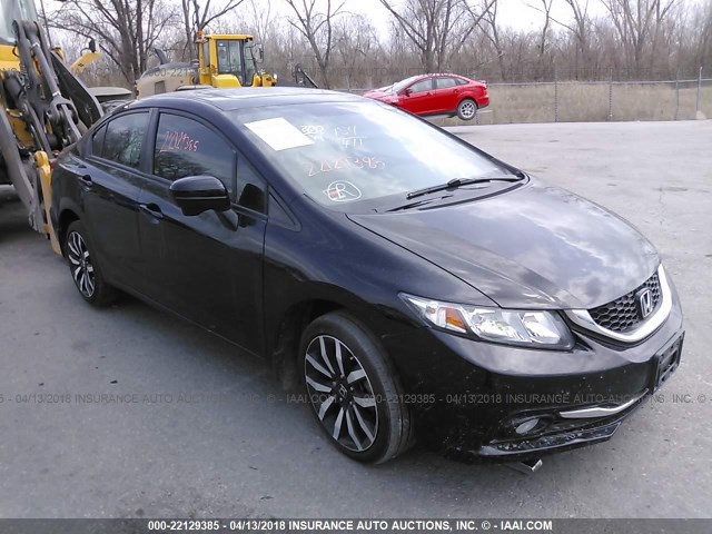 2HGFB2F95FH511733 - 2015 HONDA CIVIC EXL BLACK photo 1