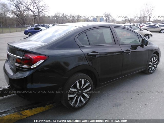 2HGFB2F95FH511733 - 2015 HONDA CIVIC EXL BLACK photo 4
