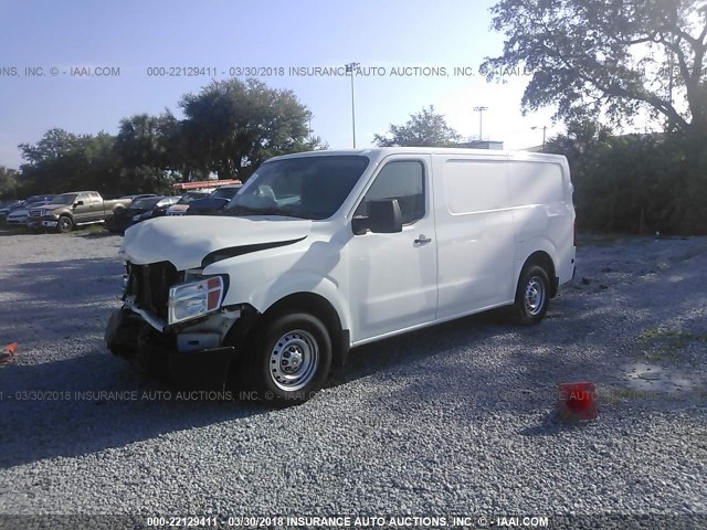 1N6BF0KL8DN106359 - 2013 NISSAN NV 1500/2500 WHITE photo 2