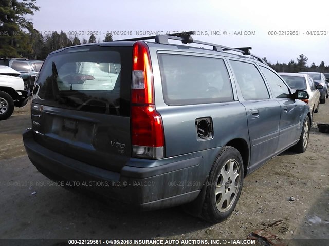 YV1SW53D011023111 - 2001 VOLVO V70 T5 TURBO TURQUOISE photo 4