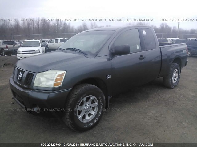 1N6AA06B44N536854 - 2004 NISSAN TITAN XE/SE/LE GRAY photo 2