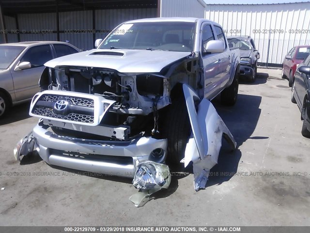 3TMJU4GN4BM118652 - 2011 TOYOTA TACOMA DOUBLE CAB PRERUNNER SILVER photo 6