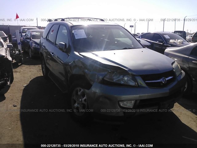 2HNYD186X2H516588 - 2002 ACURA MDX TOURING GRAY photo 1