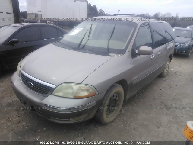 2FMDA58472BB82618 - 2002 FORD WINDSTAR LIMITED Champagne photo 2