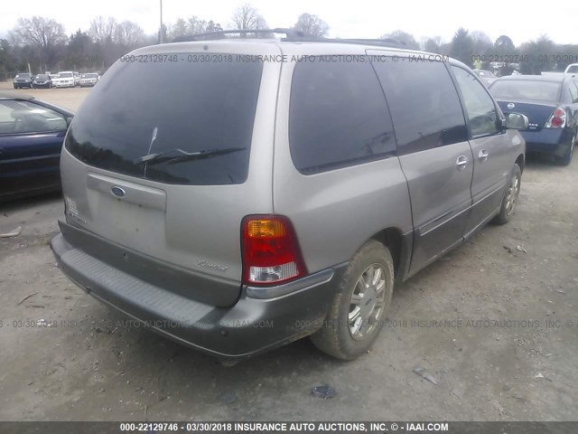 2FMDA58472BB82618 - 2002 FORD WINDSTAR LIMITED Champagne photo 4