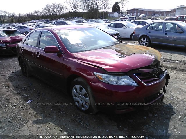 4T4BF3EKXAR046398 - 2010 TOYOTA CAMRY SE/LE/XLE RED photo 1