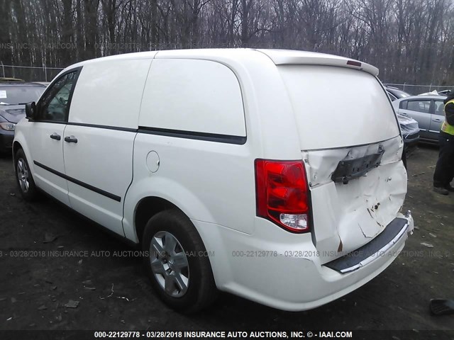 2C4RDGAG3CR374600 - 2012 DODGE RAM VAN WHITE photo 3