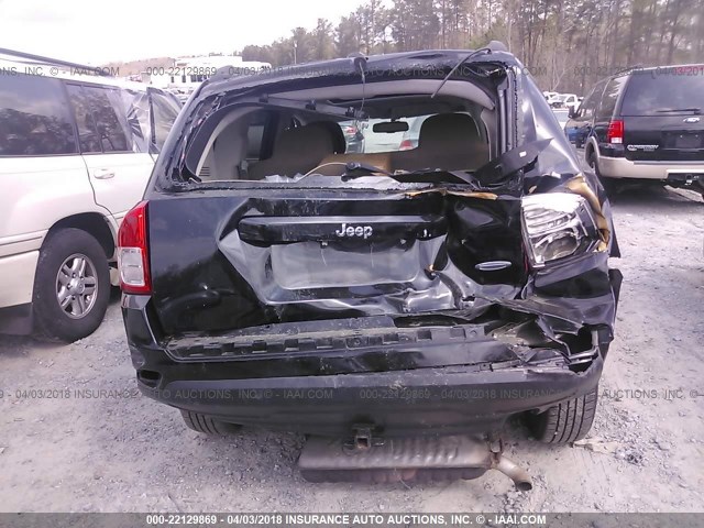 1C4NJCEB6DD229909 - 2013 JEEP COMPASS LATITUDE 黑色 照片 6