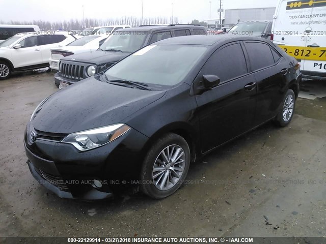 5YFBURHE6FP304563 - 2015 TOYOTA COROLLA L/LE/LE PLS/PRM/S/S PLS BLACK photo 2