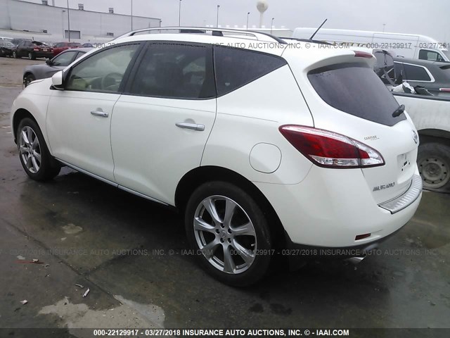 JN8AZ1MU2EW403466 - 2014 NISSAN Murano S/SL/SV/LE WHITE photo 3