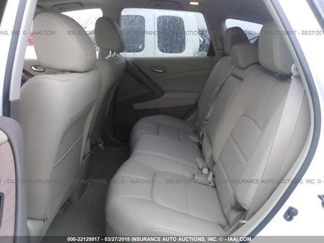 JN8AZ1MU2EW403466 - 2014 NISSAN Murano S/SL/SV/LE WHITE photo 8