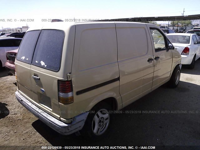 1FTCA14U3PZC56667 - 1993 FORD AEROSTAR BEIGE photo 4