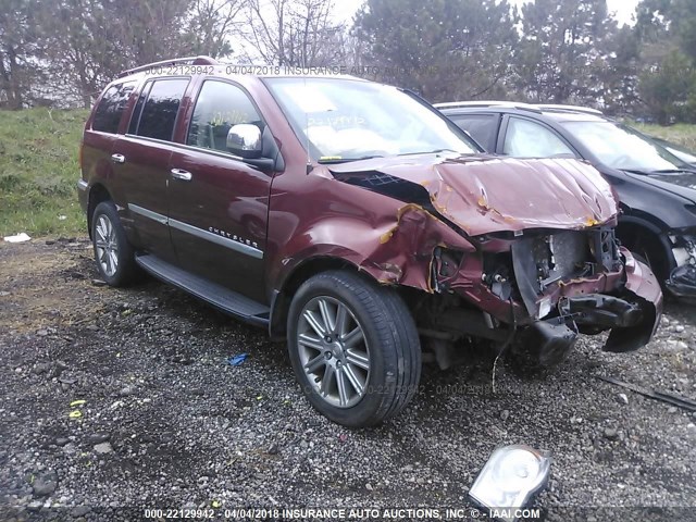 1A8HW58207F519635 - 2007 CHRYSLER ASPEN LIMITED BURGUNDY photo 1