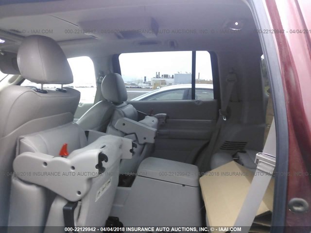 1A8HW58207F519635 - 2007 CHRYSLER ASPEN LIMITED BURGUNDY photo 8