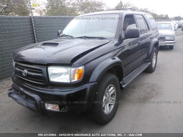 JT3GN86R6Y0161425 - 2000 TOYOTA 4RUNNER SR5 BLACK photo 2