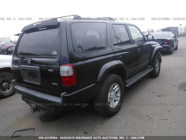 JT3GN86R6Y0161425 - 2000 TOYOTA 4RUNNER SR5 BLACK photo 4