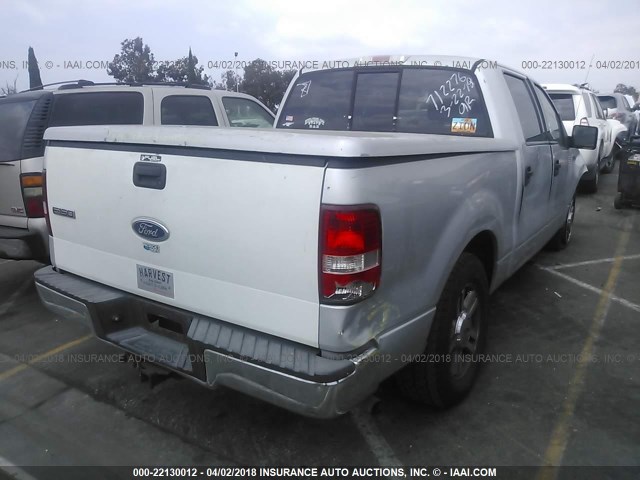 1FTRW12W24KD21349 - 2004 FORD F150 SUPERCREW WHITE photo 4