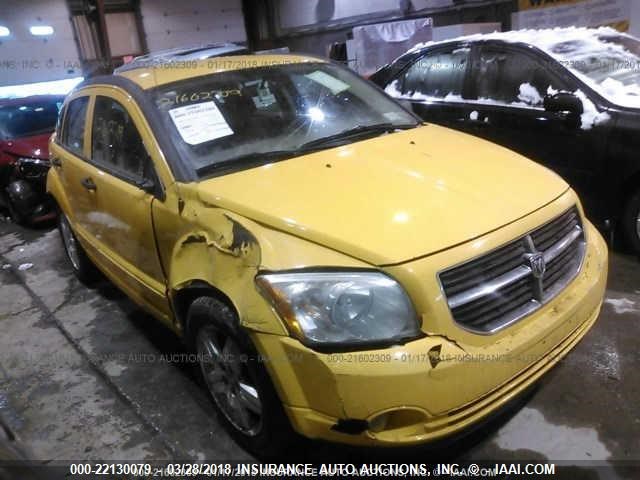 1B3HB48BX7D535514 - 2007 DODGE CALIBER SXT YELLOW photo 1