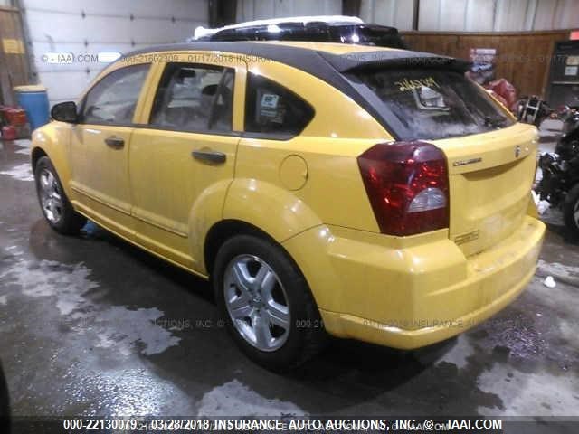 1B3HB48BX7D535514 - 2007 DODGE CALIBER SXT YELLOW photo 3