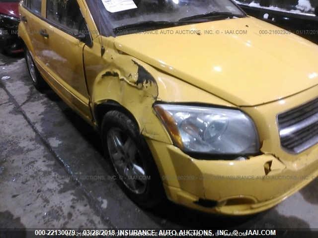 1B3HB48BX7D535514 - 2007 DODGE CALIBER SXT YELLOW photo 6