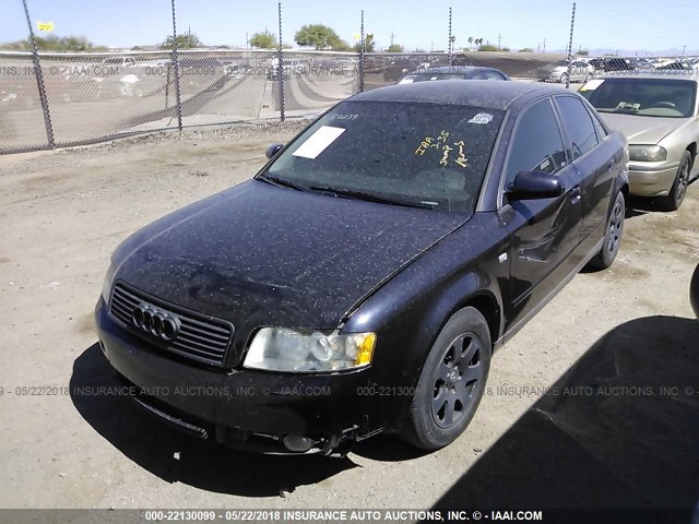 WAUJC68E33A374547 - 2003 AUDI A4 1.8T Dark Blue photo 2