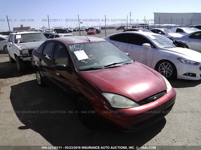 1FAFP33P91W257565 - 2001 FORD FOCUS LX RED photo 1