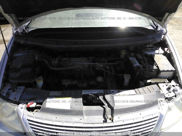 2C8GT64L32R552774 - 2002 CHRYSLER TOWN & COUNTRY LIMITED SILVER photo 10