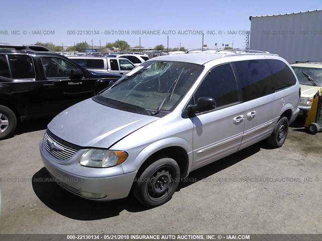 2C8GT64L32R552774 - 2002 CHRYSLER TOWN & COUNTRY LIMITED SILVER photo 2