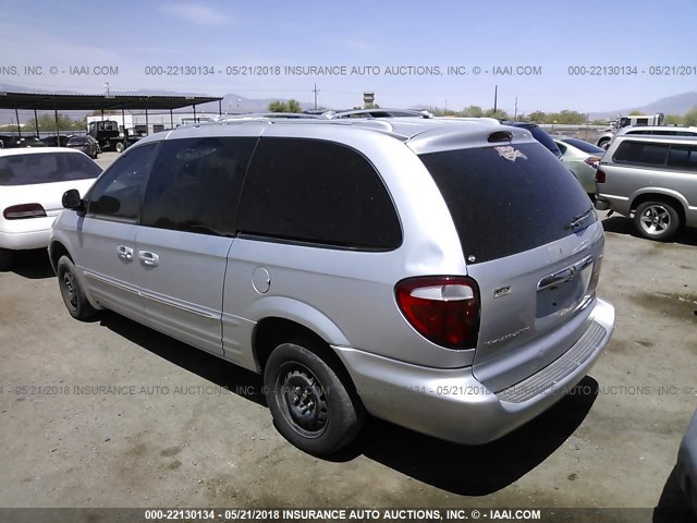 2C8GT64L32R552774 - 2002 CHRYSLER TOWN & COUNTRY LIMITED SILVER photo 3