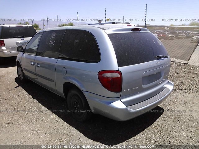 2D4GP44323R189690 - 2003 DODGE GRAND CARAVAN SPORT BLUE photo 3