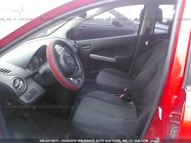 JM1DE1KY6E0171239 - 2014 MAZDA MAZDA2 SPORT RED photo 5