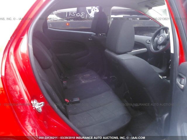 JM1DE1KY6E0171239 - 2014 MAZDA MAZDA2 SPORT RED photo 8