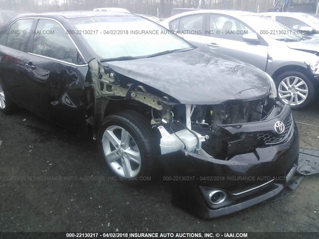 4T1BF1FKXCU616173 - 2012 TOYOTA CAMRY SE/LE/XLE BLACK photo 6