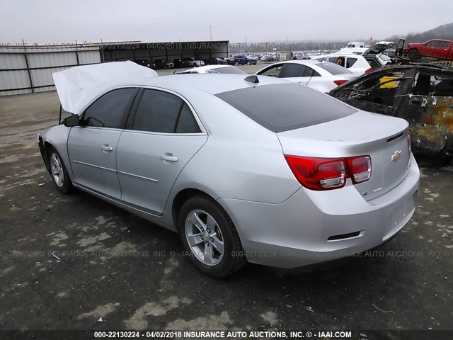 1G11B5SLXEF257537 - 2014 CHEVROLET MALIBU LS SILVER photo 3