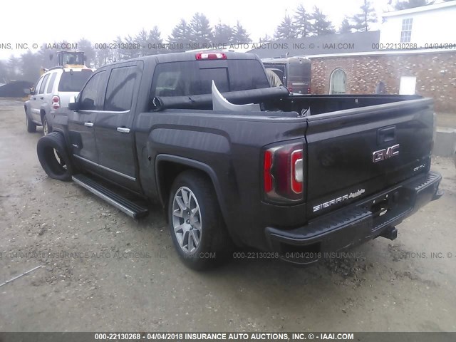3GTU2PEJ1GG189804 - 2016 GMC SIERRA K1500 DENALI 黑色 照片 3
