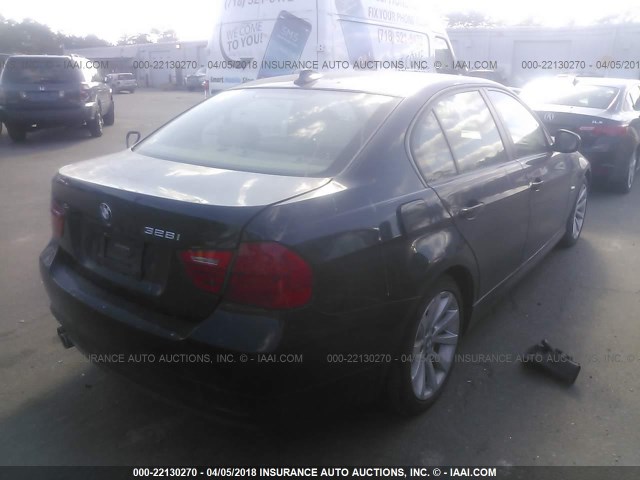 WBAPK5G56BNN30046 - 2011 BMW 328 XI SULEV BLACK photo 4