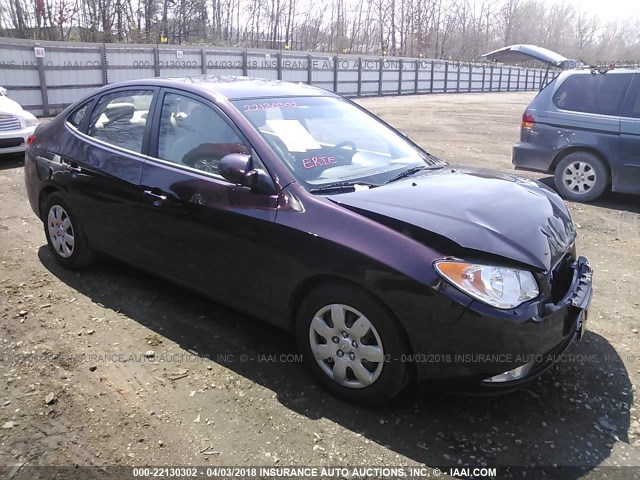 KMHDU46D78U416215 - 2008 HYUNDAI ELANTRA GLS/SE/LIMITED PURPLE photo 1