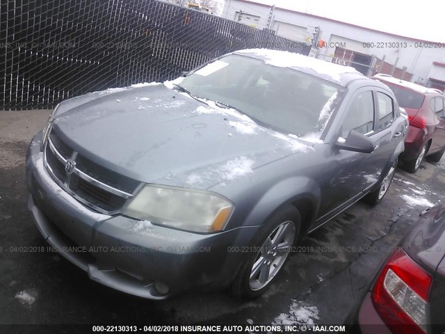 1B3LC56R58N575038 - 2008 DODGE AVENGER SXT GRAY photo 2