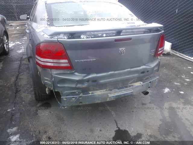 1B3LC56R58N575038 - 2008 DODGE AVENGER SXT GRAY photo 6