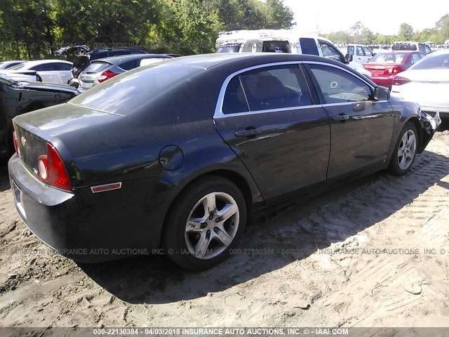 1G1ZA5E09AF107114 - 2010 CHEVROLET MALIBU LS 黑色 照片 4